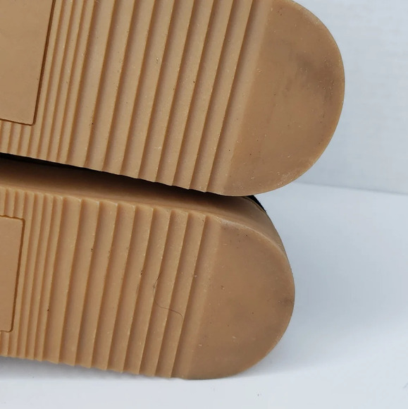 Susina Womens Black Suede Faux Fur Lace Up Ankle Booties Sz 8M - Picture 8 of 9